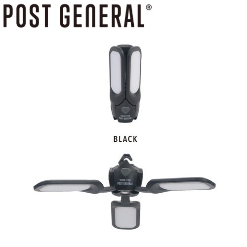POST GENERAL �ݥ��ȥ����ͥ��  �ȥ�-�ѥͥ� �����顼���㡼���� LED�饤�� �֥�å� TRI-PANEL SOLAR CHARGED LED LIGHT