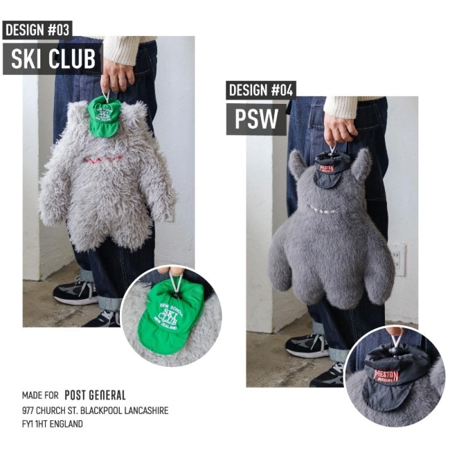 ポストジェネラル POSTGENERAL ファウンドスーベニア ストリートモンスター湯たんぽカバー FOUND SOUVENIR STREET MONSTER HOT-WATER BAG COVER