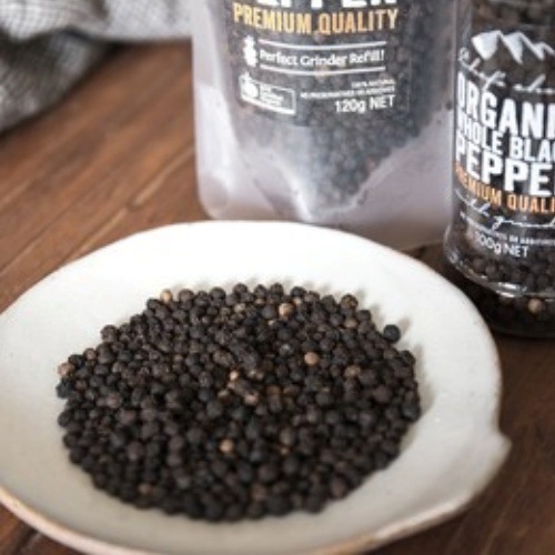 シェフズチョイス Chef's Choice オーガニックブラックペッパー 100g ミル付