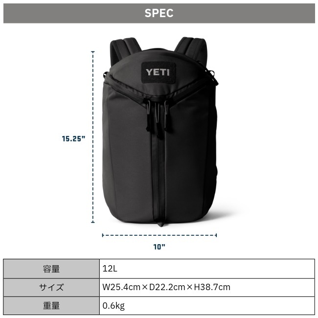 �����ƥ� YETI �������� 12L �Хå��ѥå� Ranchero 12L Backpack