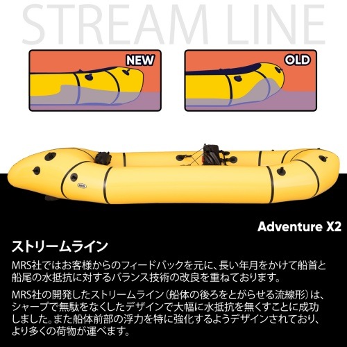 MRS�ѥå���ե� MRS Packraft ���ɥ٥���㡼X2 Adventure X2
