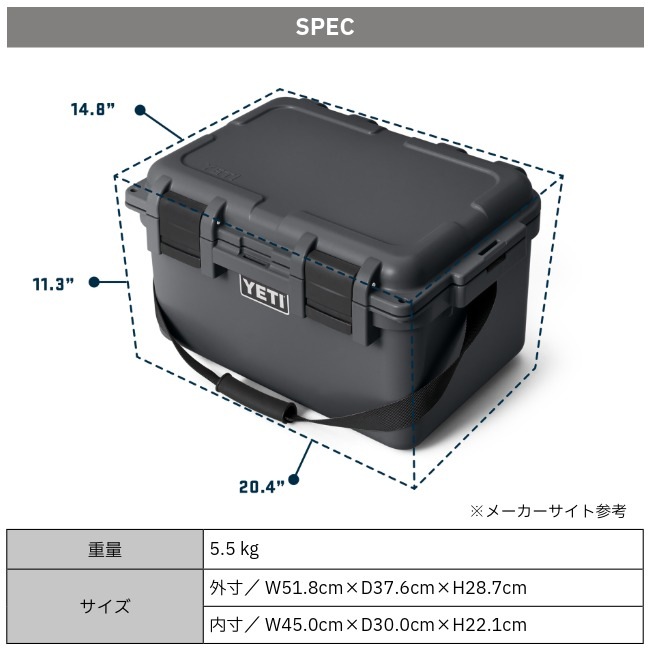 �����ƥ� YETI �����ɥ����� �����ܥå��� 30 2.0 ���������� Loadout GoBox 30 Gear Case
