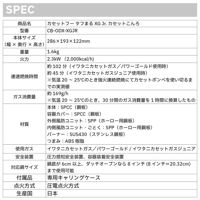 イワタニ プリムス IWATANI PRIMUS カセットフー タフまるXG Jr. カセットこんろ