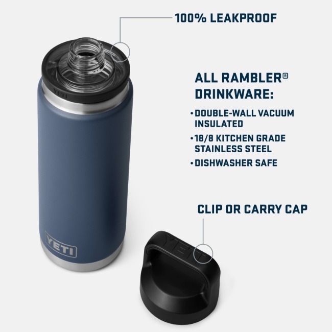 イエティ YETI ランブラー 26oz ウォーターボトルウィズチャグキャップ Rambler 26oz Water Bottle With Chug Cap