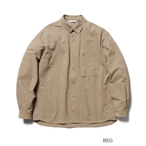 �ʥ� NANGA  ��������������ե����󥰥��꡼�֥���� AIR CLOTH COMFY L/S SHIRT