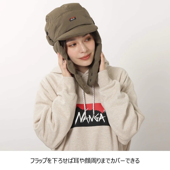 �ʥ� NANGA �����ӥ�åץ��ȥåץ����󥤥䡼�ե�åץ���å� TAKIBI RIPSTOP DOWN EAR FLAP CAP