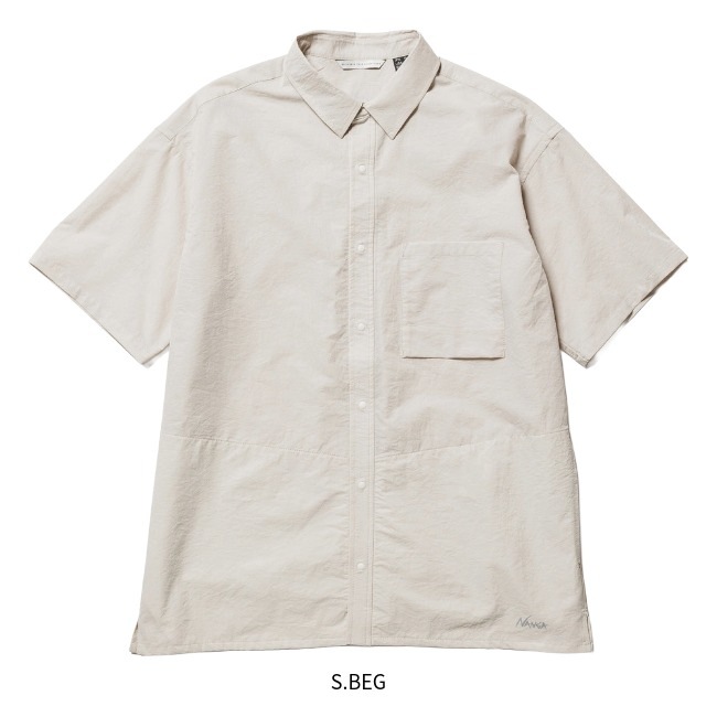 �ʥ� NANGA ��������������ե���S/S����� ��˥��å��� AIR CLOTH COMFY S/S SHIRT