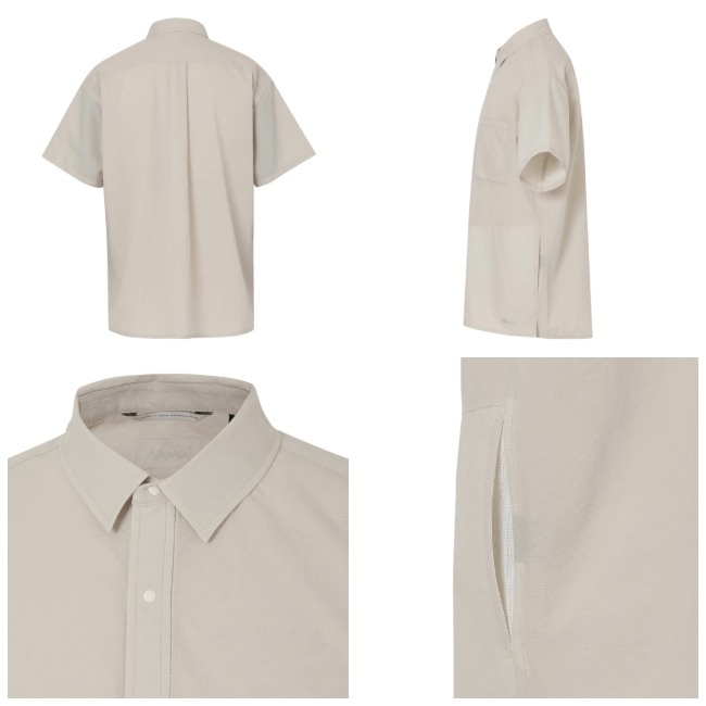 �ʥ� NANGA ��������������ե���S/S����� ��˥��å��� AIR CLOTH COMFY S/S SHIRT