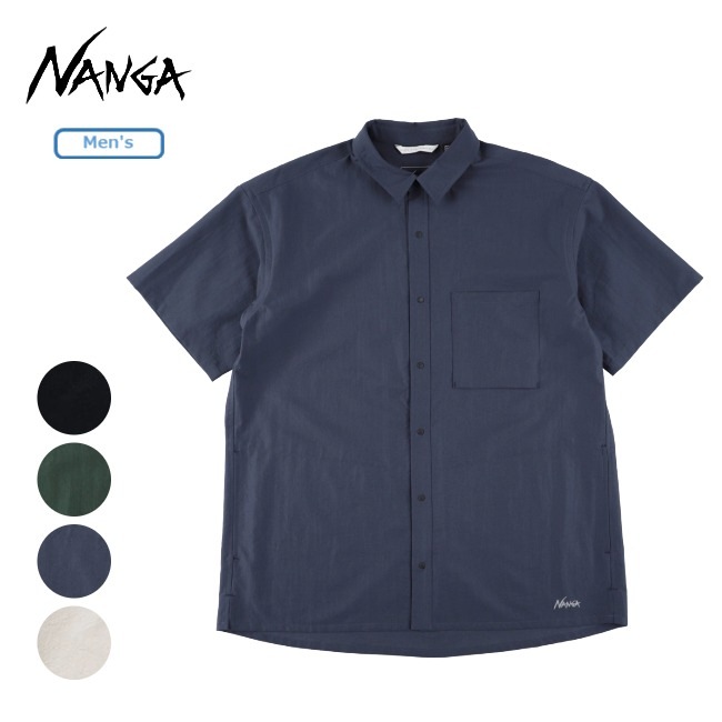 ナンガ NANGA ドットエア コンフィー ショートスリーブシャツ メンズ DotAir COMFY S/S SHIRT MEN