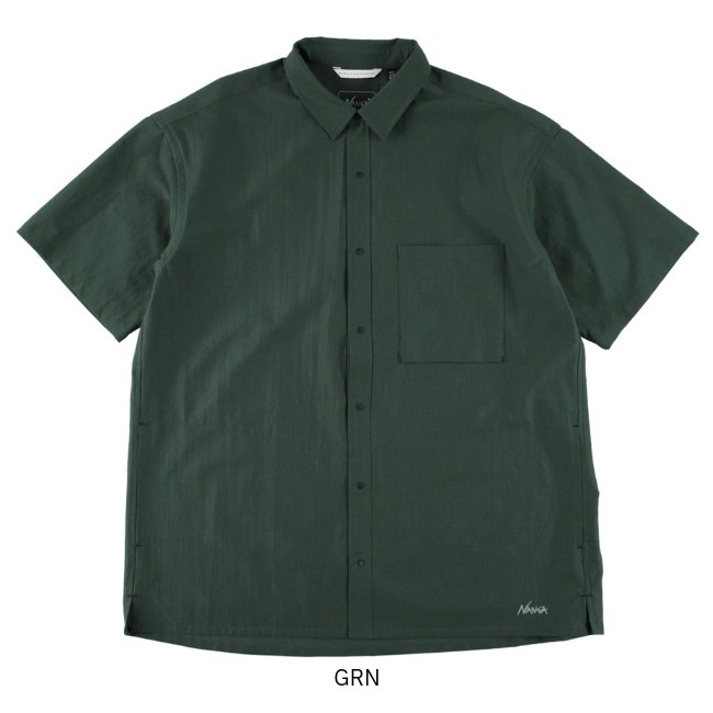 ナンガ NANGA ドットエア コンフィー ショートスリーブシャツ メンズ DotAir COMFY S/S SHIRT MEN