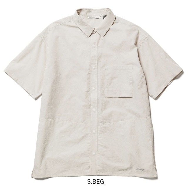 ナンガ NANGA ドットエア コンフィー ショートスリーブシャツ メンズ DotAir COMFY S/S SHIRT MEN