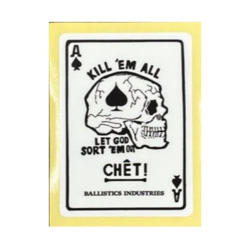 �Хꥹ�ƥ����� Ballistics �ǥ������ɥ��ƥå������å� DEATH CARD STICKER SET BWS-0003