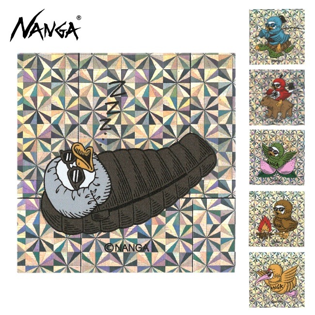 �ʥ� NANGA �ۥ�����ե��å��������������������ƥå��� HOLOGRAPHIC GAAACY SQUARE STICKER