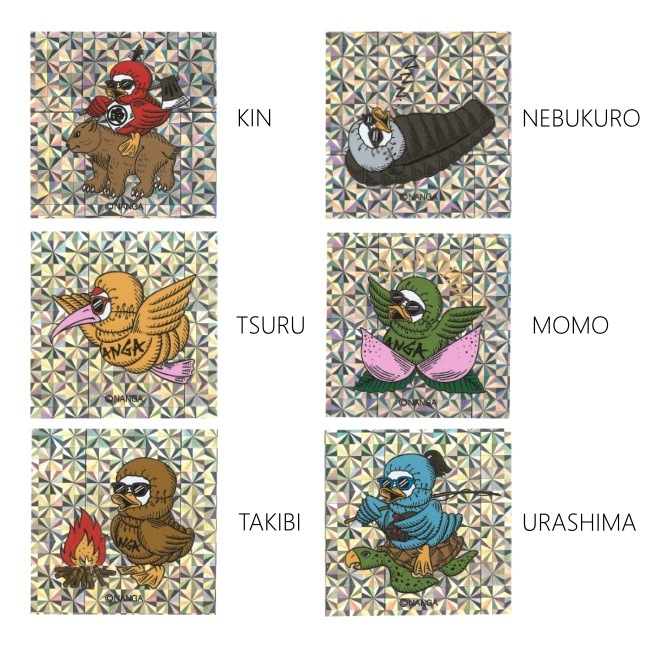 �ʥ� NANGA �ۥ�����ե��å��������������������ƥå��� HOLOGRAPHIC GAAACY SQUARE STICKER