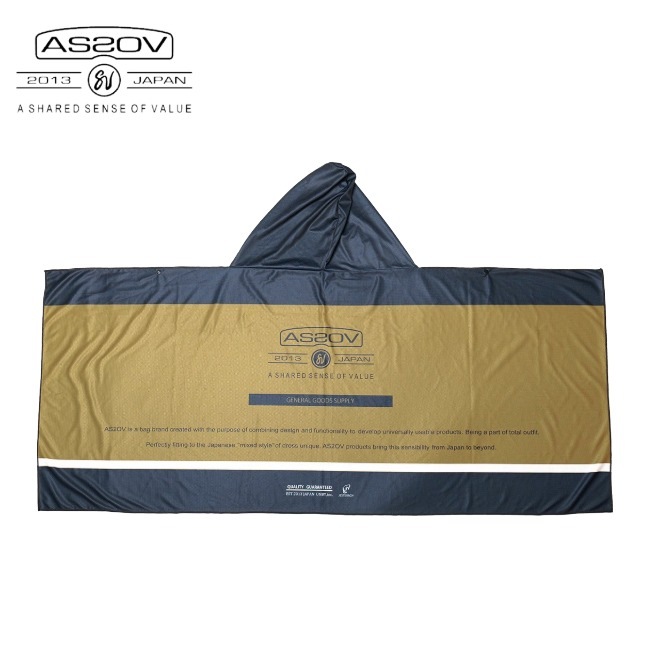 アッソブ AS2OV クールポンチョ ネイビー COOL PONCHO NAVY