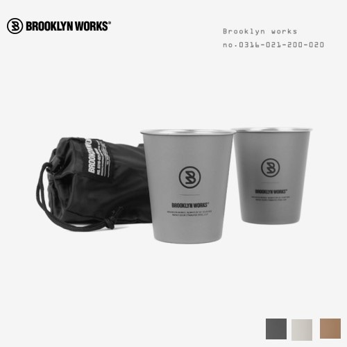 �֥�å�������� BROOKLYN WORKS SINGLE CUP��2Set��