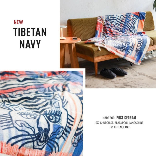 ポストジェネラル POSTGENERAL フランネル フリースブランケット FLANNEL FLEECE BLANKET