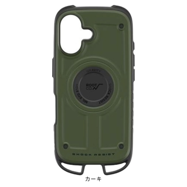 ルートコー ROOT CO. グラビティショックレジストケース ラギッド iPhone16専用 GRAVITY Shock Resist Case Rugged.
