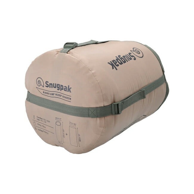スナグパック Snugpak ベースキャンプ スリープシステム スクエア ライトジップ デザートタン×オリーブ