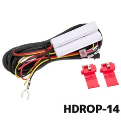 ドライブレコーダー用 HDROP-14コムテック　駐車監視・直接配線コード（長さ約4m） 