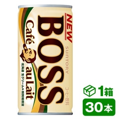 サントリー ボス カフェオレ 185g缶　30本入り(SUNTORY BOSS コーヒー) beverage ソフトドリンク 清涼飲料水