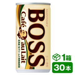サントリー ボス カフェオレ 185g缶　30本入り(SUNTORY BOSS コーヒー) beverage ソフトドリンク 清涼飲料水