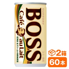 サントリー ボス カフェオレ 185g缶　30本入り×2ケース(60本 SUNTORY BOSS コーヒー) beverage ソフトドリンク 清涼飲料水