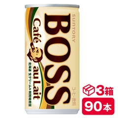 サントリー ボス カフェオレ 185g缶　30本入り×3ケース(90本 SUNTORY BOSS コーヒー) beverage ソフトドリンク 清涼飲料水