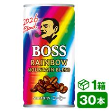 サントリー ボス レインボーマウンテンブレンド 185g缶　30本入り(SUNTORY BOSS コーヒー) beverage ソフトドリンク 清涼飲料水
