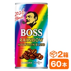サントリー ボス レインボーマウンテンブレンド 185g缶　30本入り×2ケース(60本 SUNTORY BOSS コーヒー) beverage ソフトドリンク 清涼飲料水