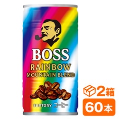 サントリー ボス レインボーマウンテンブレンド 185g缶　30本入り×2ケース(60本 SUNTORY BOSS コーヒー) beverage ソフトドリンク 清涼飲料水