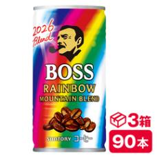 サントリー ボス レインボーマウンテンブレンド 185g缶　30本入り×3ケース(90本 SUNTORY BOSS コーヒー) beverage ソフトドリンク 清涼飲料水