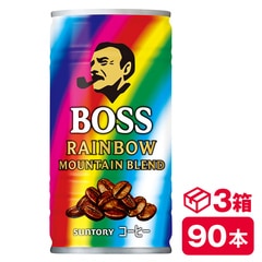 サントリー ボス レインボーマウンテンブレンド 185g缶　30本入り×3ケース(90本 SUNTORY BOSS コーヒー) beverage ソフトドリンク 清涼飲料水