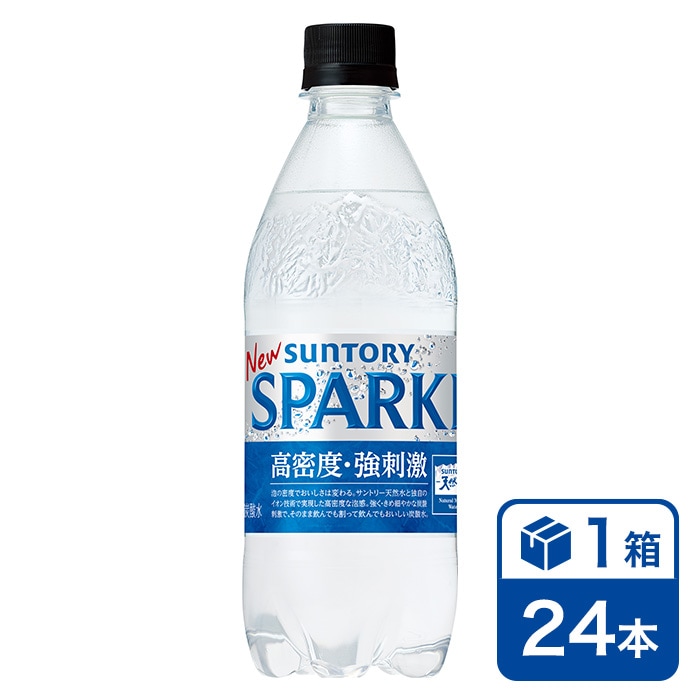 サントリー 天然水SPARKLING 500mlPET 24本入り(SUNTORY 炭酸水 sodas