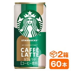 サントリー スターバックス MY COFFEE TIME カフェラテ185g缶　30本入り×2ケース(60本 suntory Starbucks my coffee time caffelatte)