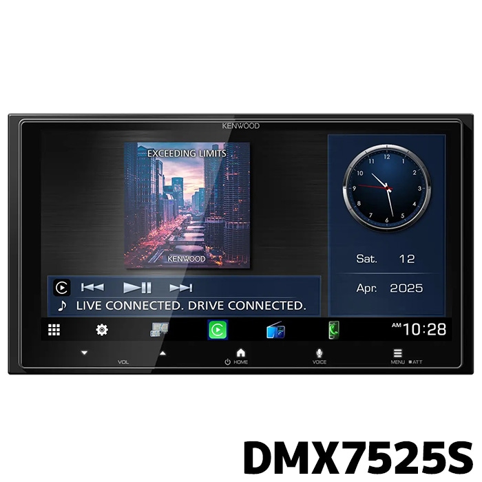 7インチHD/1080P超高精細DFタッチスクリーン搭載♪❤カーオーディオ DMX7525S ケンウッド ディスプレイオーディオ 7V型
