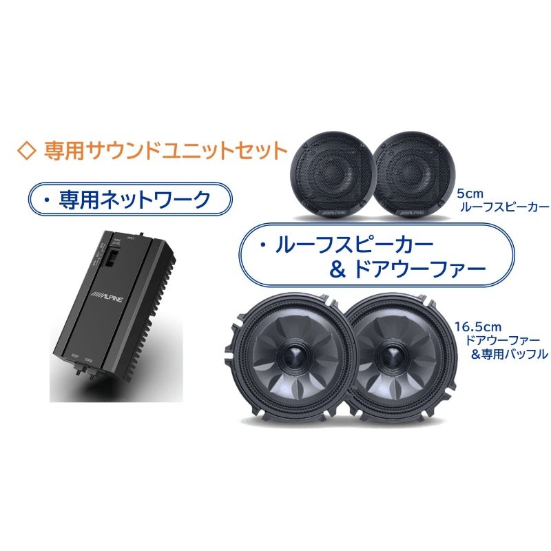 MS-165-WRV-5 アルパイン MetioSound WR-V専用サウンドキット グリル色