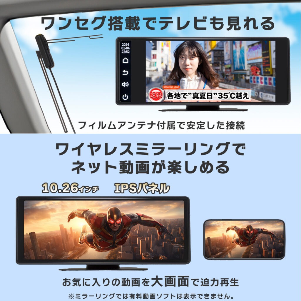 AN-N006 慶洋エンジニアリング ポータブルディスプレィオーディオ 10.26インチ