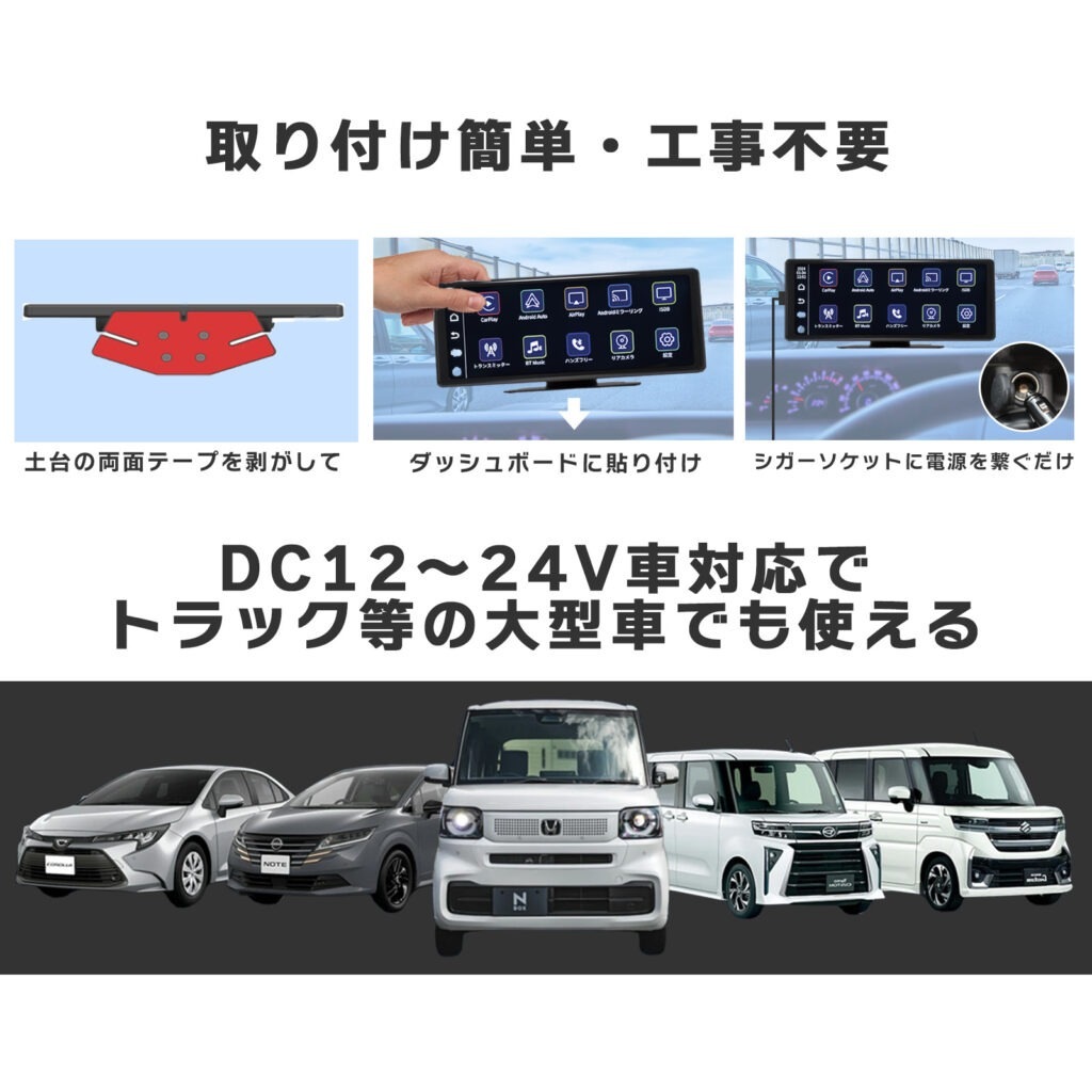 AN-N006 慶洋エンジニアリング ポータブルディスプレィオーディオ 10.26インチ