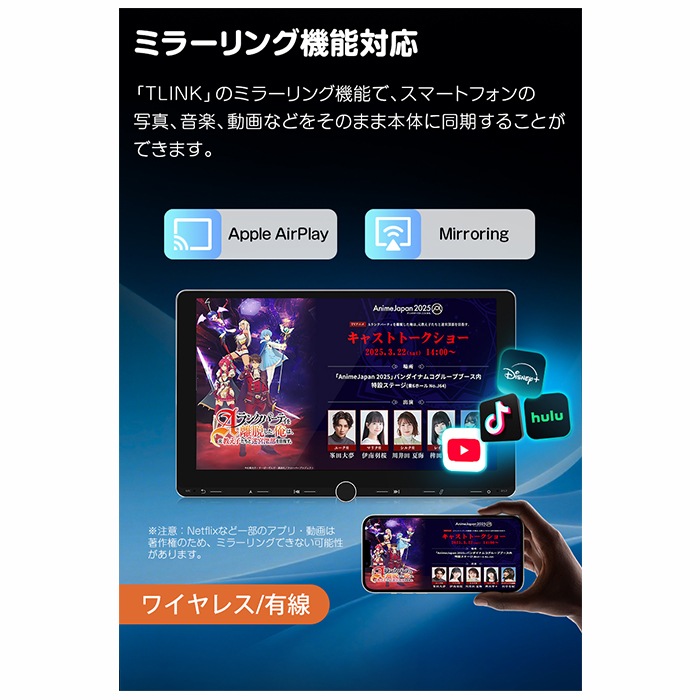 UX7AJ-PLUS+V0056 EONON ディスプレイオーディオ OBD2セット 10.1