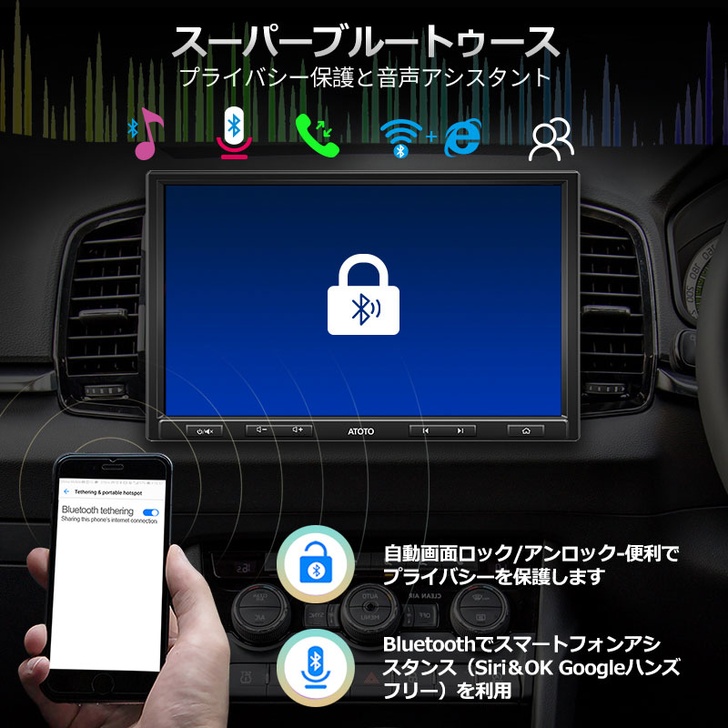 大特価✨ディスプレイオーディオ　10インチ　Androidナビ　カーナビ S8G1104PR ATOTO アトト 車載用 アンドロイド 10インチ