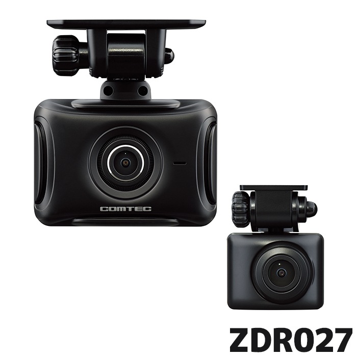 ZDR027 コムテック ドライブレコーダー 前後2カメラ TARVIS搭載 GPS
