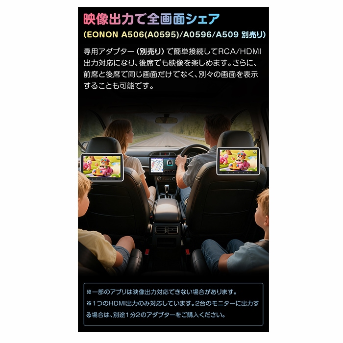 UX7SJ-PLUS EONON ディスプレイオーディオ 10.1インチ アンドロイド14