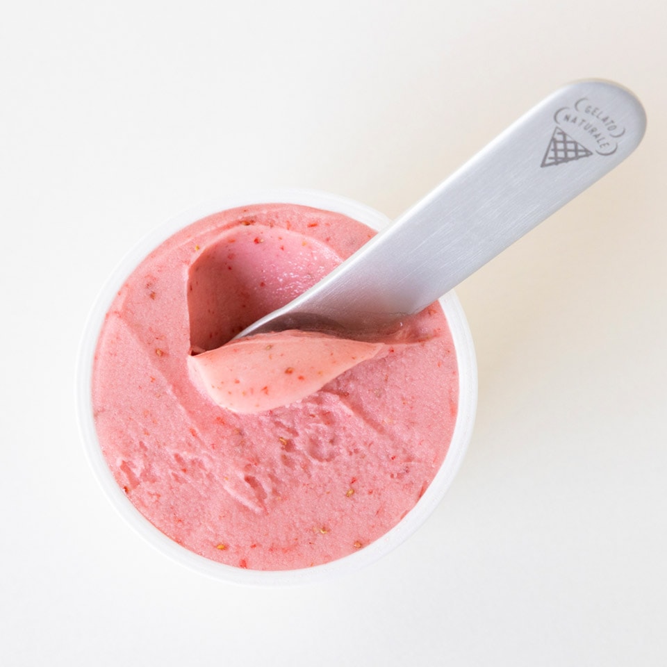 新潟県燕市 ジェラートスプーン ペンギン (オリジナルロゴ入り)  アイスクリームスプーン