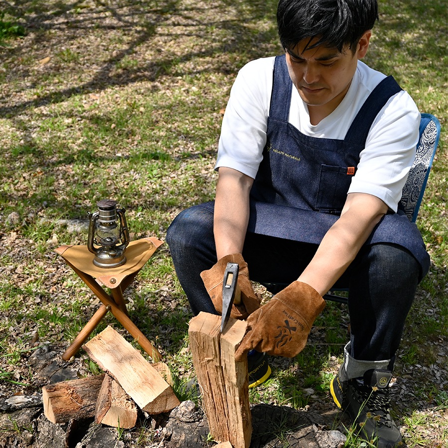 【限定商品】_ KATAKAKE エプロンオリジナル　8.5oz デニム インディゴ　綿100%