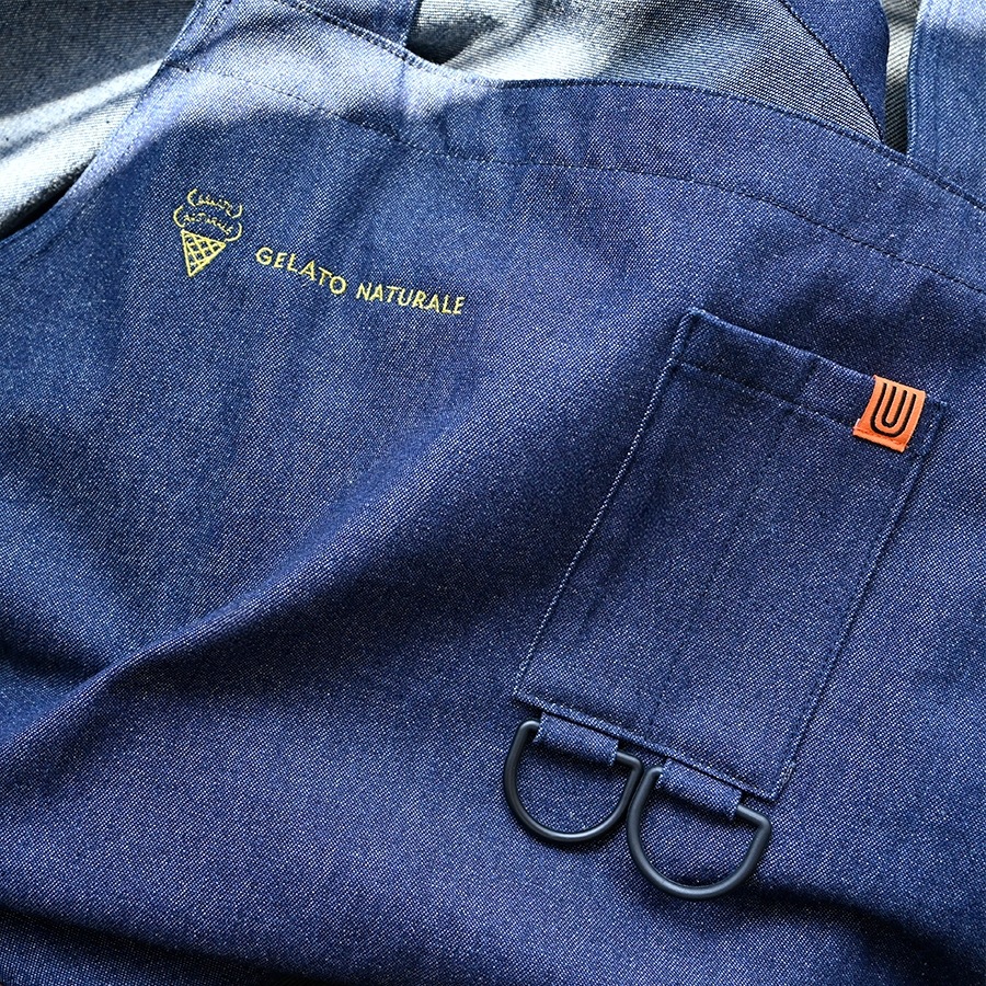 【限定商品】_ KATAKAKE エプロンオリジナル　8.5oz デニム インディゴ　綿100%