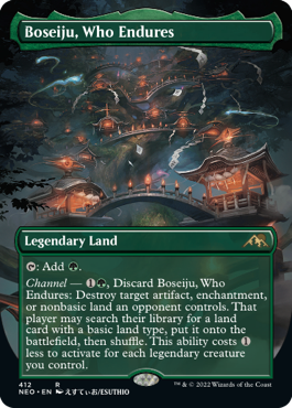 MTG 耐え抜くもの、母聖樹 ボーダーレス　通常　2枚セット EN】【ボーダーレス】 耐え抜くもの、母聖樹/Boseiju, Who