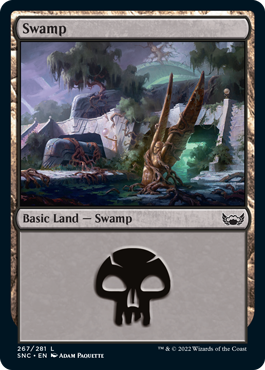 EN】【Foil】 沼(267)/Swamp 【SNC】【土地/L】 | ニューカペナ
