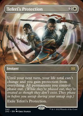 EN】【Foil】【ボーダーレス】 テフェリーの防御/Teferi's