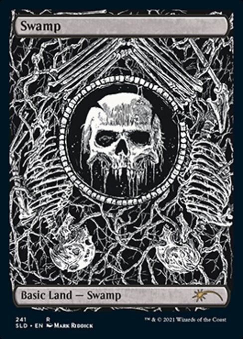 EN】【Foil】 沼/Swamp(241) 【SLD】【土地/R】 | Secret Lair